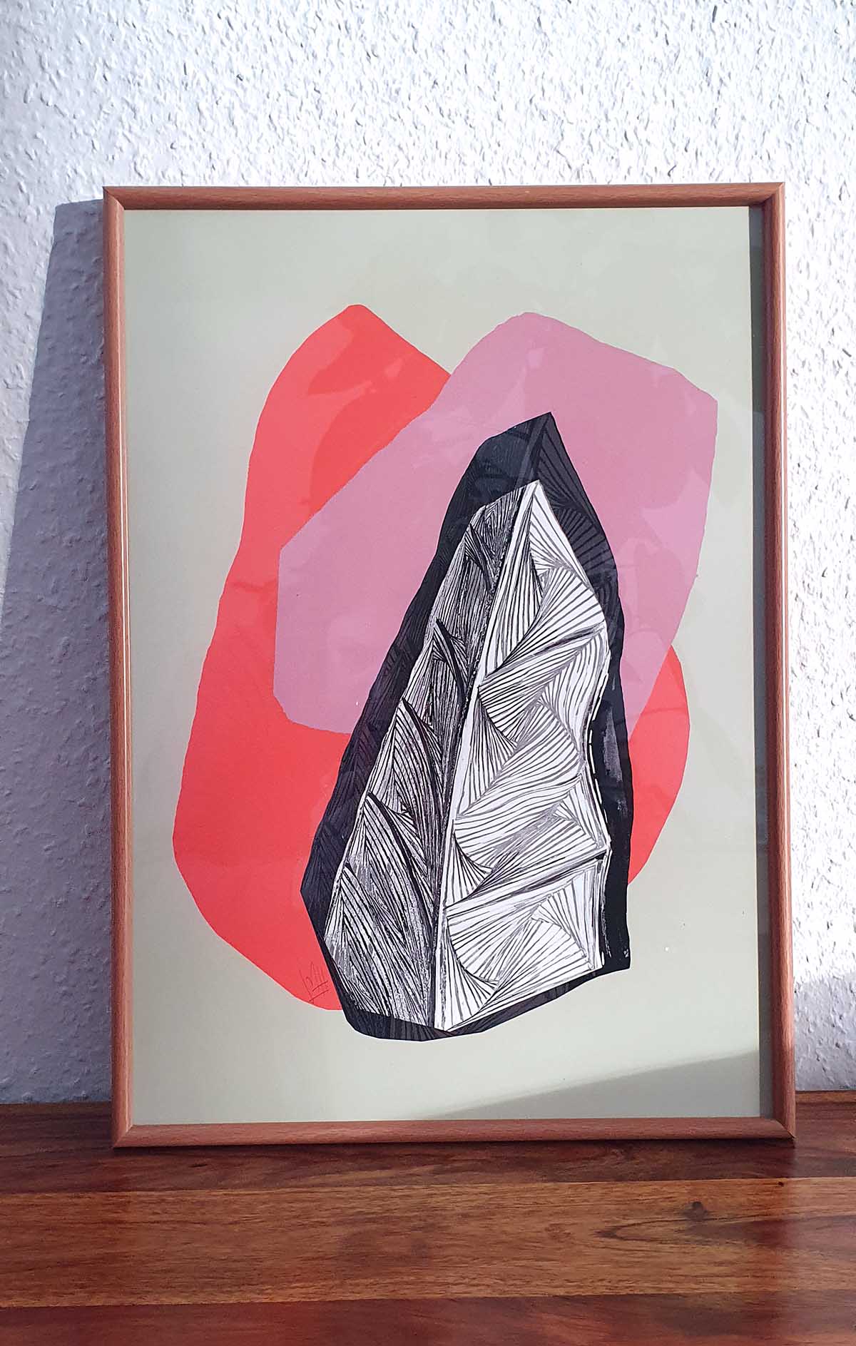 Folhosa – Folhosa minimalist modern wall art fine art print A4 A3 3