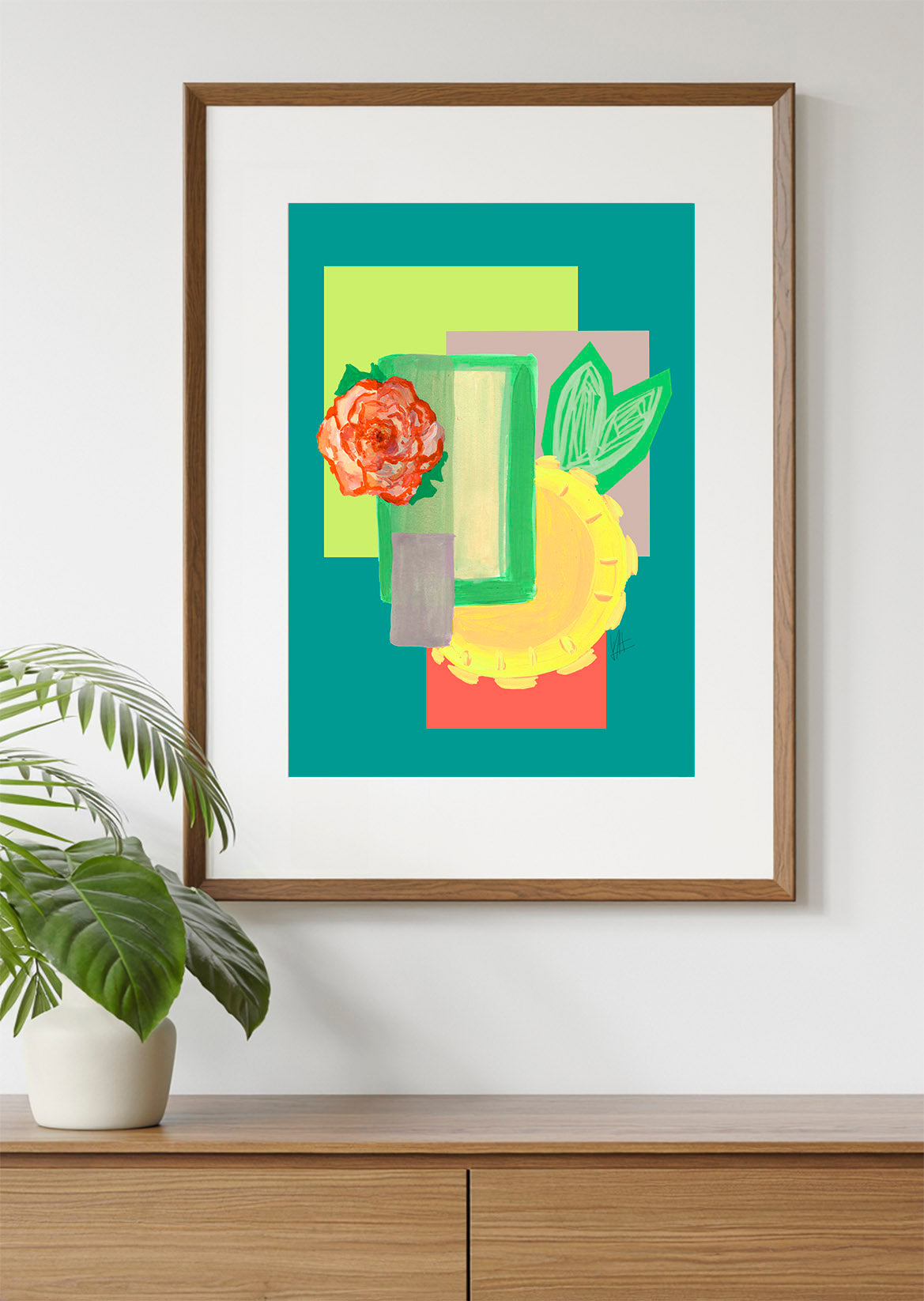 Rosa e Sol – Rosa e Sol botanical modern wall art fine art print A4 A3 2