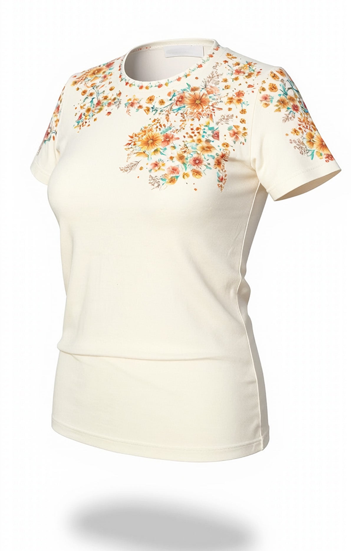 T-Shirt Flores de Aquarela – Bio-Baumwolle - Exklusiver Print – T shirt Flores de Aquarela – Algodão Orgânico Estampa exclusiva 2