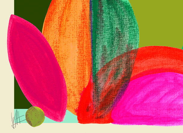 Paisagem Moderna –  Paisagem Moderna   colorful landscape   wall art fine art print A4 A3 CLOSE 3