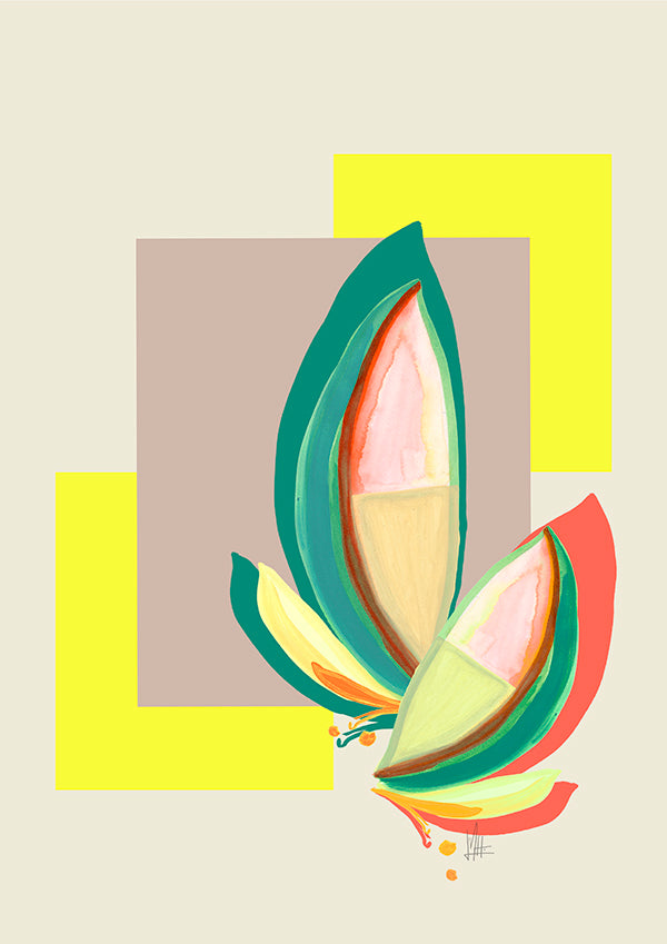 Borbofolha –  borbofolha botanical wall art fine art print DIN A4 A3
