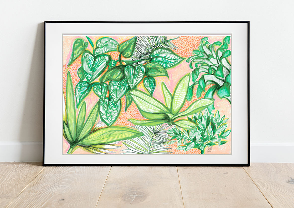 Floresta Fractal – Floresta fractal   botanical modern   wall art fine art print A4 A3 2
