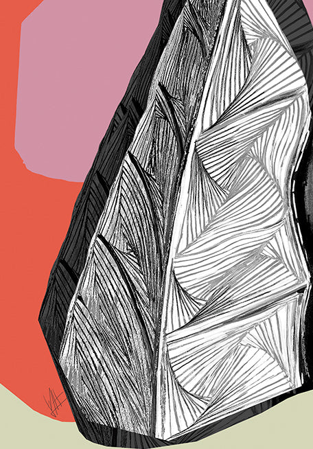 Folhosa – Folhosa minimalist modern wall art fine art print A4 A3 CLOSE 4