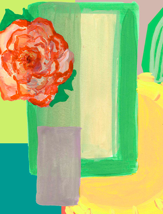 Rosa e Sol – Rosa e Sol botanical modern wall art fine art print A4 A3 CLOSE 4