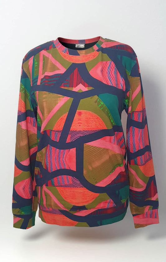 Lina Sweatshirt – Bio-Baumwolle – Exklusiver Print