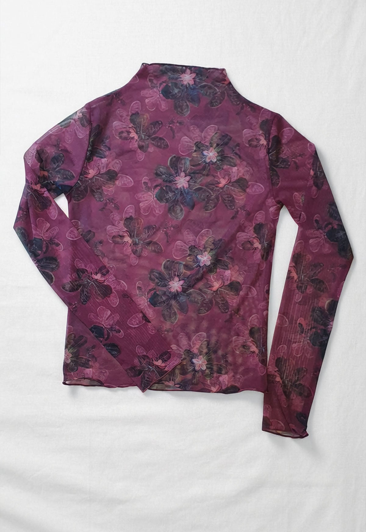 Langarm-Mesh-Top – Floral Pequi – Top de Manga Longa – Mesh – Floral Pequi 3