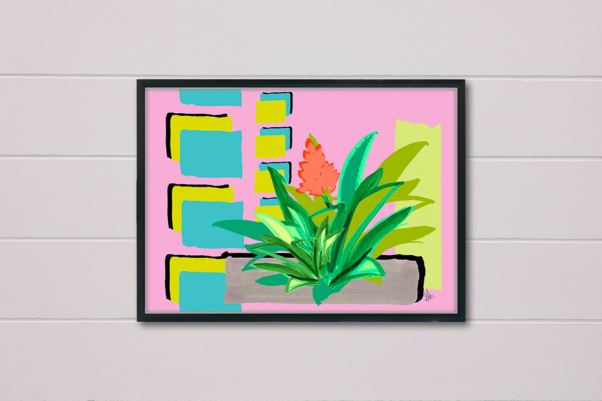 Bromeliacolor – bromeliacolor botanical modern wall art fine art print DIN A4 3